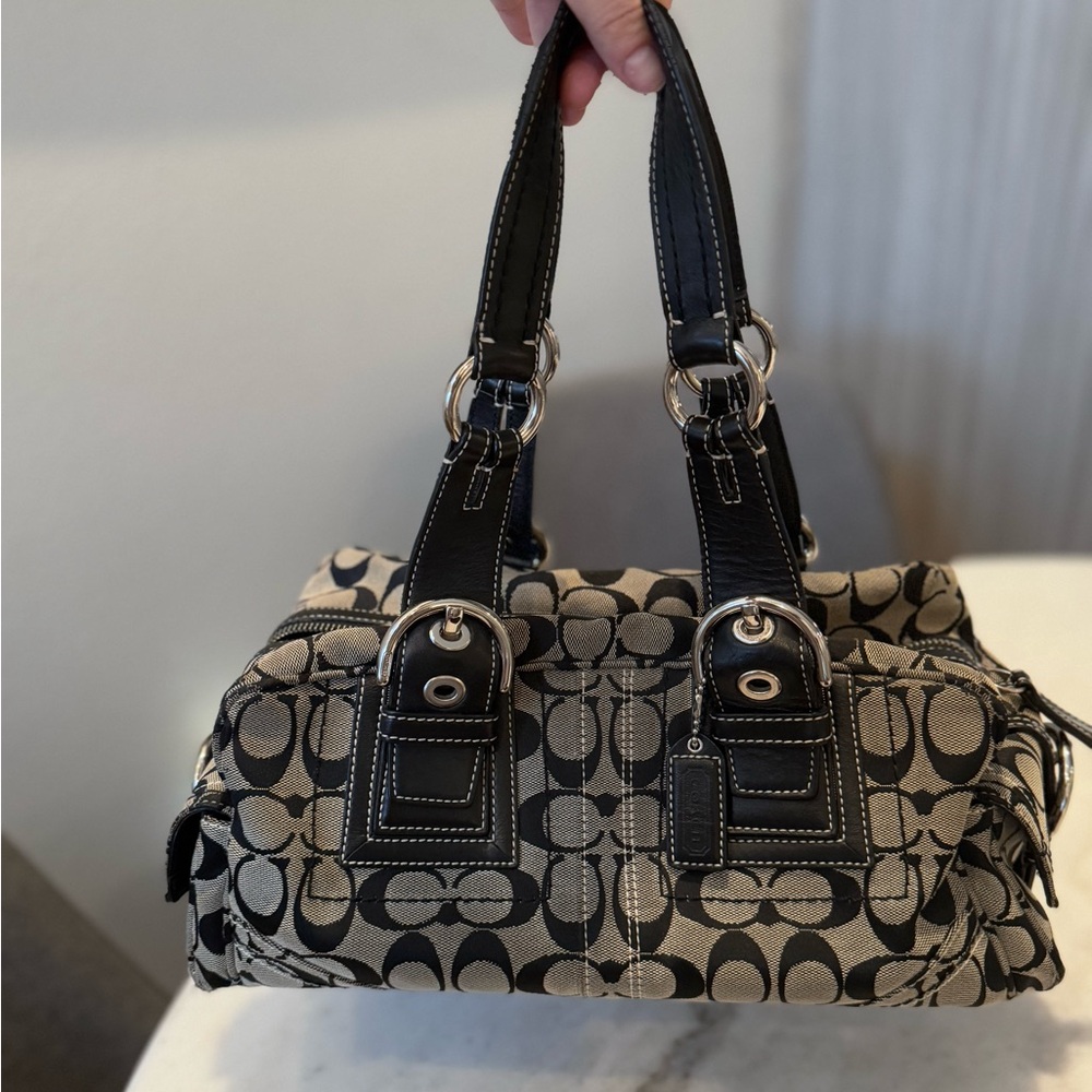 Coach cloth handbag